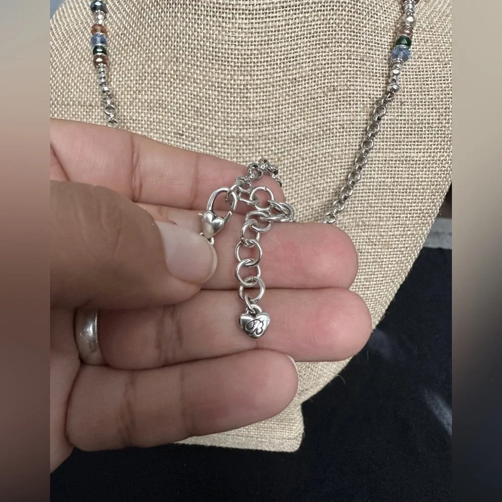 Brighton Latika Multicolored Swarovski Crystal Beaded Rare Necklace Retired - Picture 4 of 4